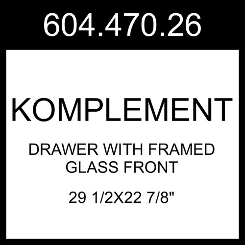 Ikea komplement drawer with - ikea,
