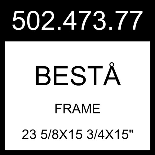 Ikea besta bestå - frame, white