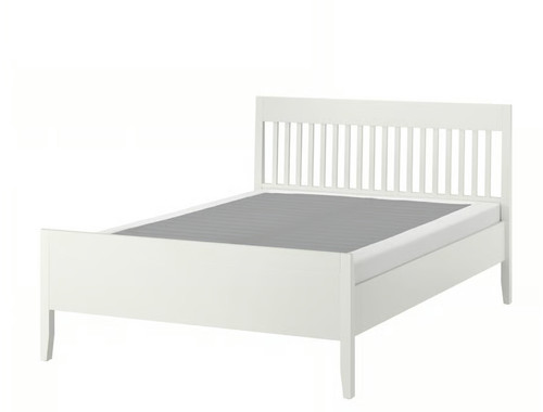 Ikea idanäs bed frame - bed, white