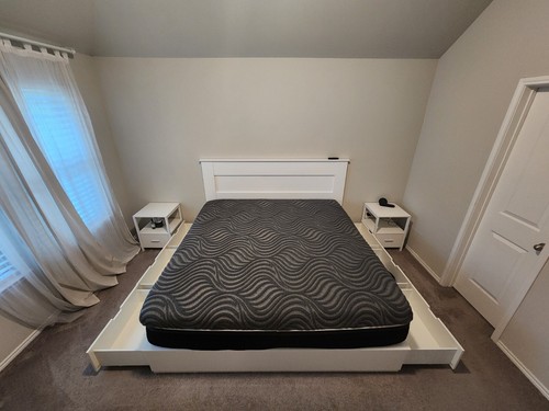 King size bed set matress - size,